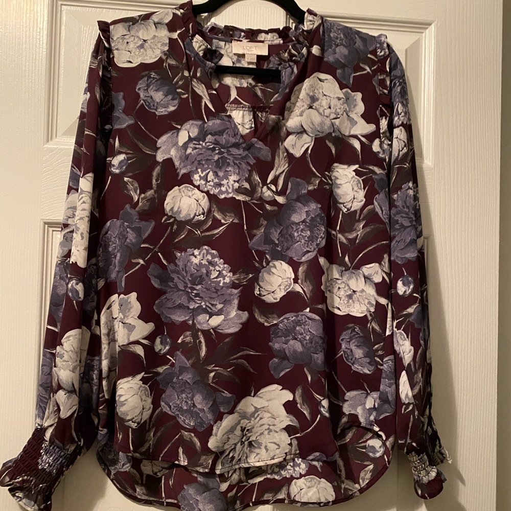 Loft floral blouse
